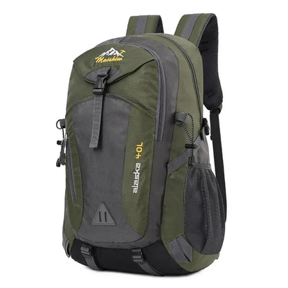 Quality Nylon Waterproof Travel Backpacks Men Climbing Travel Bags Hiking Backpack Outdoor Sport School Bag Men Backpack Women Army green