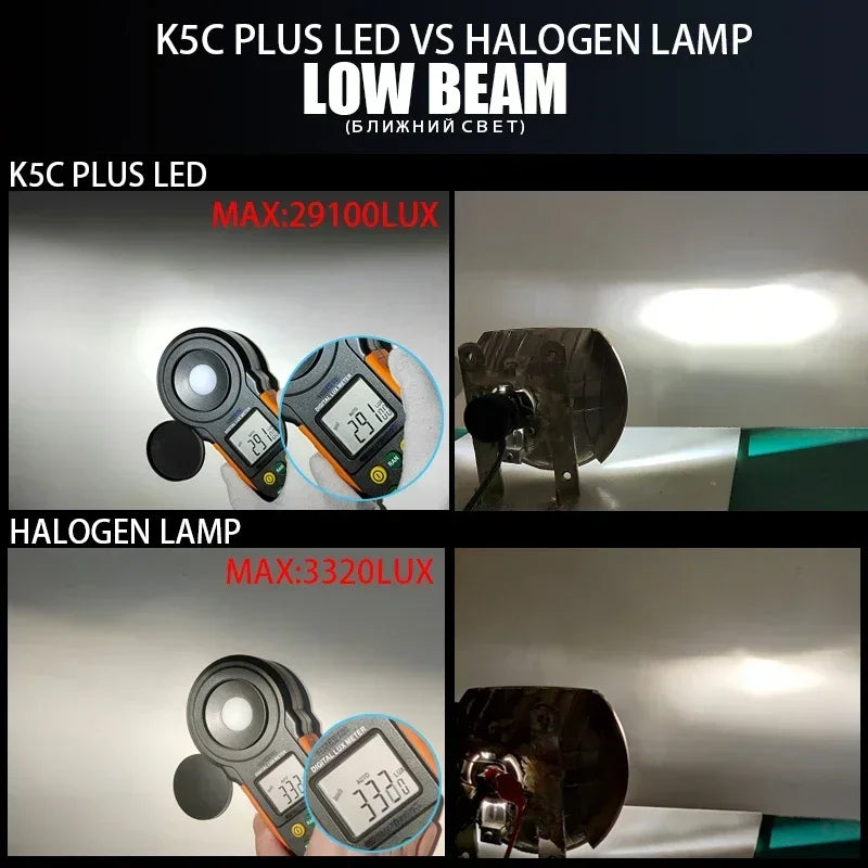 DAWNKNIGHT K5C PLUS 140W H7 Led Bulbs 4300K LED H4 H11 HB3 9005 HB4 9006 K6C Led Double Copper Tube Fog Light 12V 2PCS