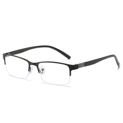 Business Style Bifocal Reading Glasses Women Men Progressive Vision Adjustment Eyeglasses Converted Light Multifocal +1.0 TO+4.0 Biofocal Black