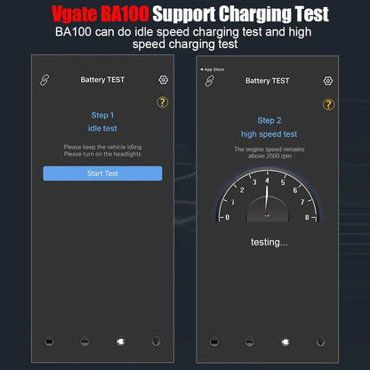 New Vgate BA100 Car Battery Tester Battery Assistant BlueTooth 4.0 Wireless Diagnositic Analyzer Monitor for Android & iOS