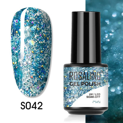 ROSALIND Gel Nail Polish Lamp All For Nails Art Manicure With Matt Base Top Coat Semi Permanant Gellak Nail Gel Polish Varnishes S042