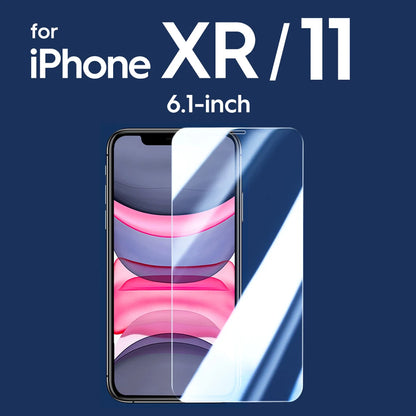 2/4PCS Screen Protector for iPhone 15Pro Max 15Pro 9H HD Clear Tempered Glass Film for iPhone 15 14 13 12 Bubble Free iPhone XR 11