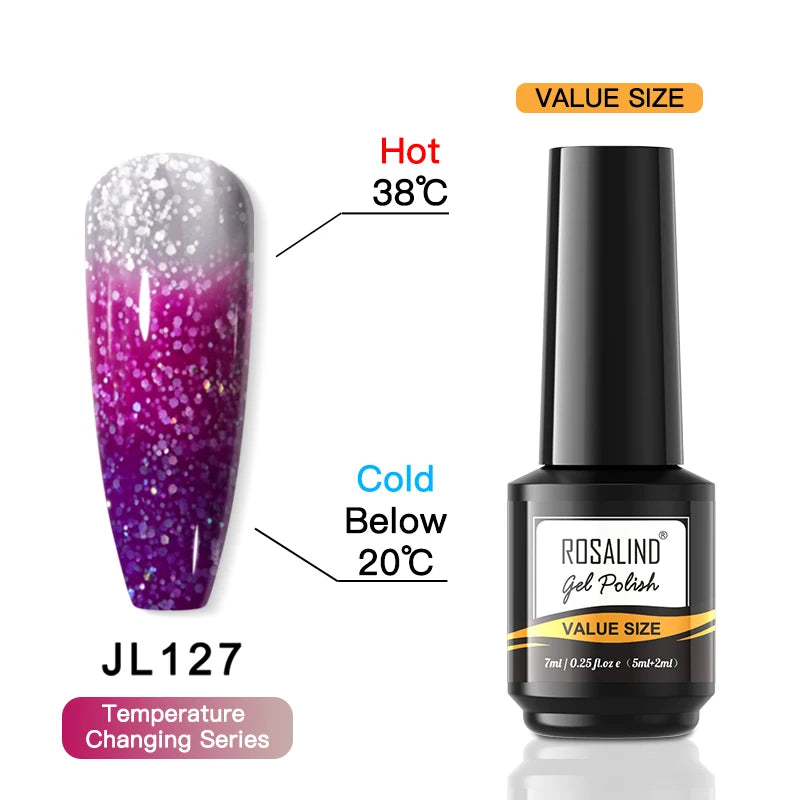 ROSALIND Gel Nail Polish Lamp All For Nails Art Manicure With Matt Base Top Coat Semi Permanant Gellak Nail Gel Polish Varnishes RAI-JL127