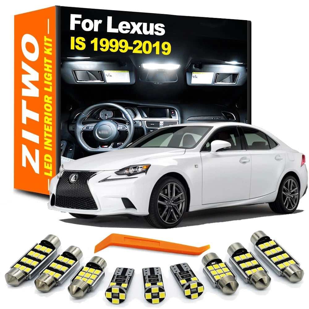 ZITWO Full Car LED Bulb Interior Light Kit For Lexus IS MK1 MK2 MK3 IS200 IS250 IS300 IS350 IS300h IS200t 1999-2019 Accessories