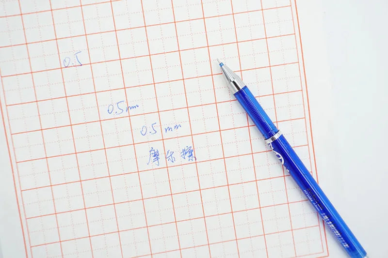 0.5mm Erasable Gel Pen Set Black Blue Red Ink Refill Rod Kawaii Pens Washable Handle School Office Supplies Writing Stationery
