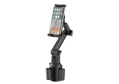 HKGK Tablet Cup Holder Mount 360 Adjustable Smartphone Holder Car 270 Tilt Bar Triangular Base Ram Mount Tablet Holder For SUVs