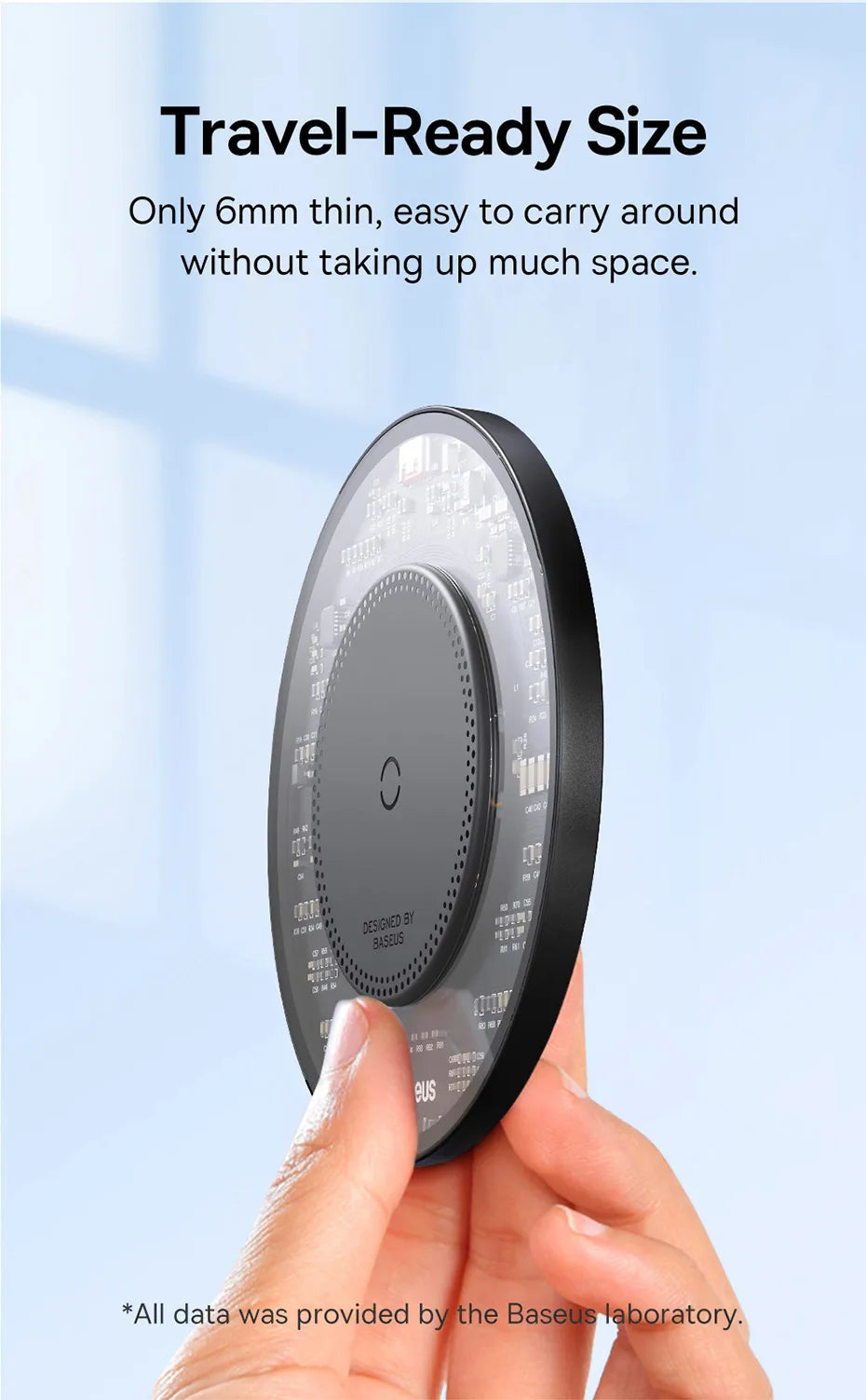 Baseus 15W Fast Wireless Charger For iPhone 15 14 For Airpods Visible Qi Wireless Quick Charging Pad For Samsung S22 Xiaomi LG