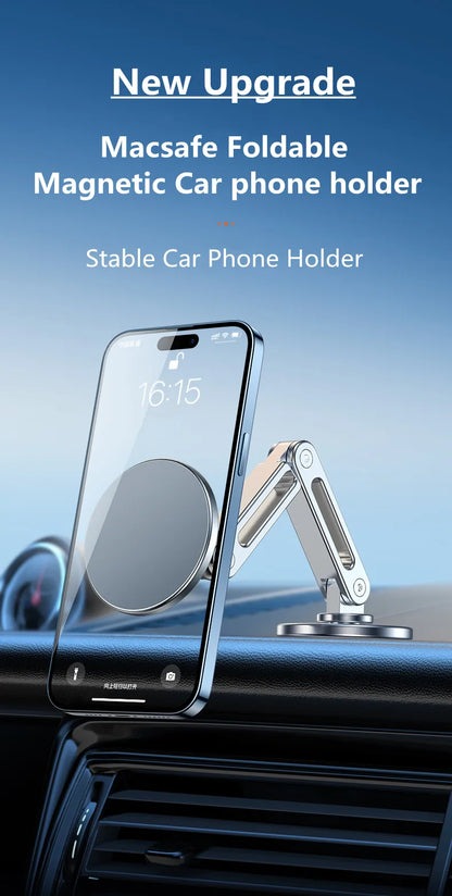 Magnetic Car Phone Holder Stand Magnet Car Mount GPS Smartphone Mobile Support In Car Bracket for Macsafe iPhone Samsung Xiaomi