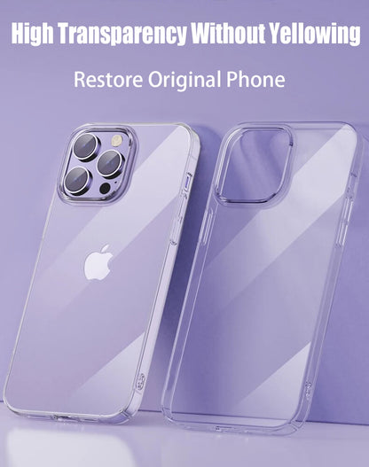 Clear Phone Case for iPhone 13 14 Pro Max 12 Mini 7 8 Plus Soft TPU Ultra-thin Back Cover Case for iPhone 11 PRO X XR XS MAX 15