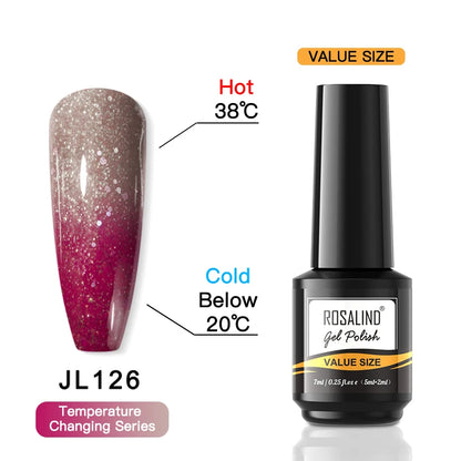 ROSALIND Gel Nail Polish Lamp All For Nails Art Manicure With Matt Base Top Coat Semi Permanant Gellak Nail Gel Polish Varnishes RAI-JL126