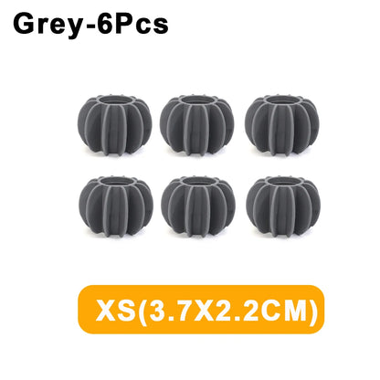 Magic Laundry Balls Reusable Silicone Anti-tangle Laundry Ball Clothes Hair Remover Catcher Tool Washing Machine Cleaning Filter Grey-XS(6Pcs)