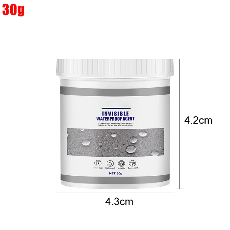 600/300/100/30g Waterproof Insulating Sealant With Brush Transparent Repairing Leak Waterproof Adhesive Strong Invisible Sealant 30g