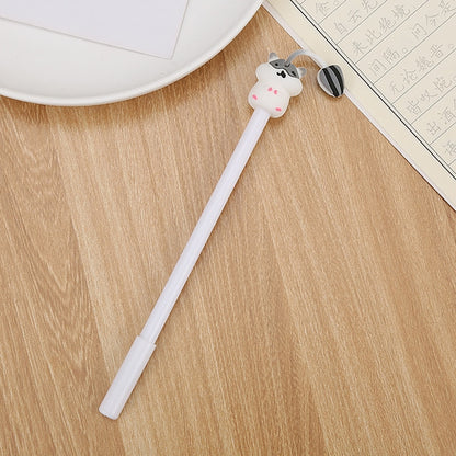 Novelty Rabbit Cat Hamster Pig Animal Gel Pen 0.5mm Ink Cute Kawaii Cartoon Pens for Writing Exam Signing School Supplies Gift