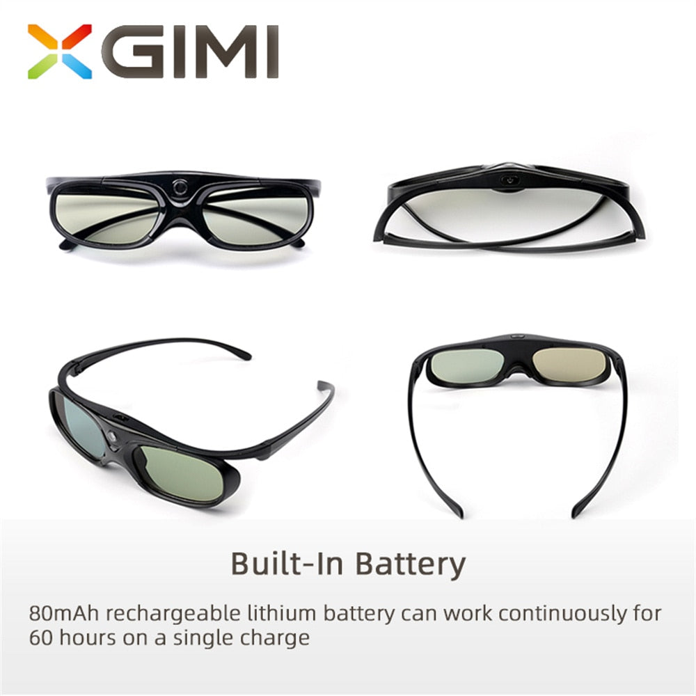 Original XGIMI Shutter 3D Glasses DLP-Link Liquid Crystal Rechargeable Virtual Reality LCD Glass for XGIMI H2 Horizon Halo AURA