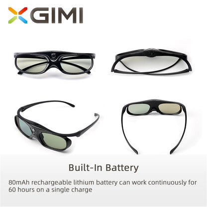 Original XGIMI Shutter 3D Glasses DLP-Link Liquid Crystal Rechargeable Virtual Reality LCD Glass for XGIMI H2 Horizon Halo AURA