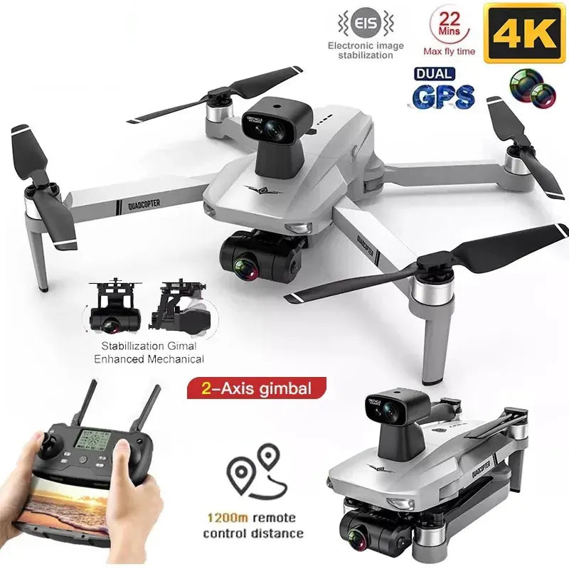 New KF102 MAX Drone 4K Brushless With Professional HD Camera 2-Axis GPS Fpv RC Quadcopter Helicopters Drones Toys For Boys