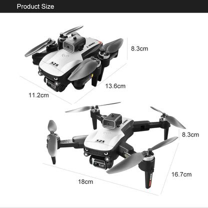 NEW S2S Mini Drone 4k Profesional 8K HD Camera Obstacle Avoidance Aerial Photography Brushless Motor Foldable Quadcopter Kid Toy