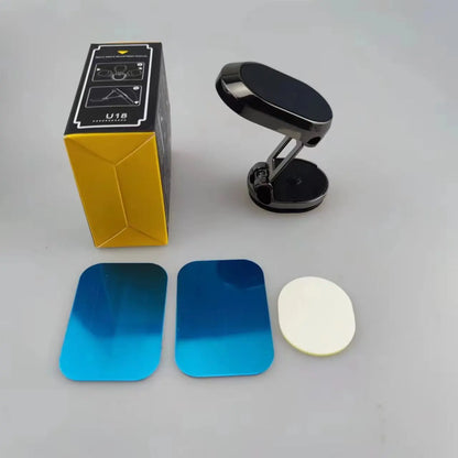Car Folding Magnetic Suction Mobile Phone Bracket Instrument Panel Bracket Car Mobile Phone Fixed 360 Degree Rotating Navigation