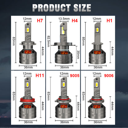 H4 LED 120W H7 LED Canbus H1 Car Headlight H9 H8 H11 H1 9005 9006 120W 60000LM 6000K Car Styling Auto Headlamp Fog Light Bulbs