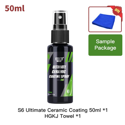 9H Ceramic Car Coating Hydrochromo Paint Care Nano Top Quick Coat Polymer Detail Protection Liquid Wax Car Care HGKJ S6