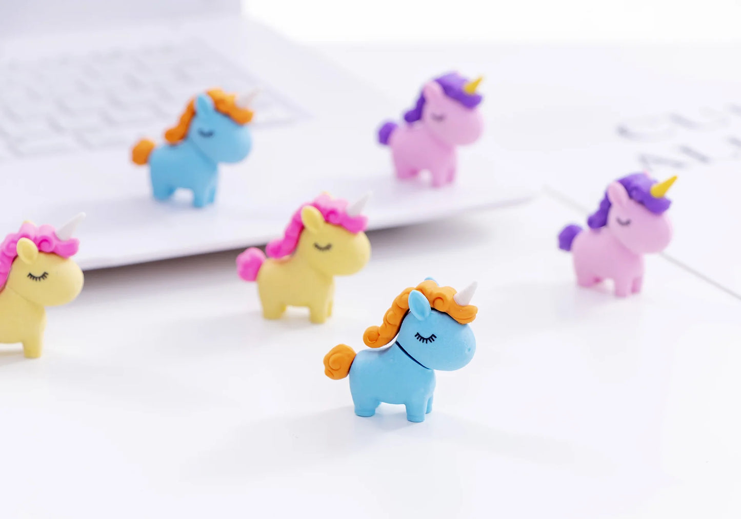 1 PCS Cute Kawaii Unicorn Eraser Children Erasers for Kids Gift Novelty Creative Pencil Rubber Student School Office Supplies