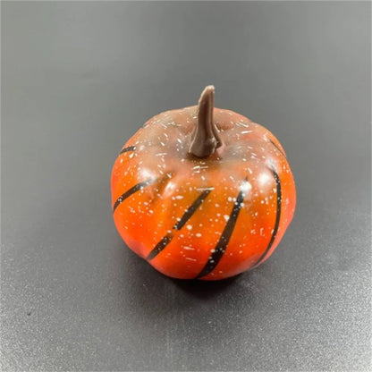 Mini Artificial Halloween Pumpkin Decor Simulation Vegetable DIY Craft Halloween Home Party Decoration Props Farmhouse Harvest Orange black