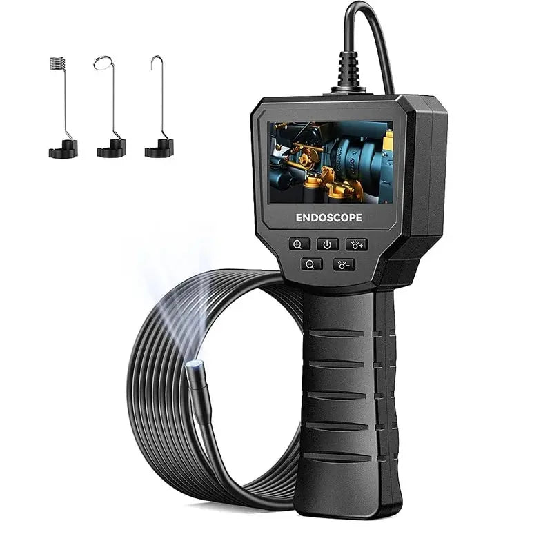 Industrial Endoscope Camera 4.3inch IPS Screen IP67 Waterproof HD1080P 8mm Lens Pipe Sewer Inspection Camera Borescope For Car 2.4inch Single Lens