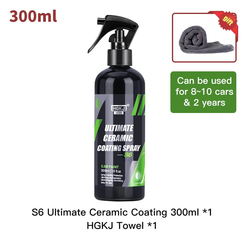 9H Ceramic Car Coating Hydrochromo Paint Care Nano Top Quick Coat Polymer Detail Protection Liquid Wax Car Care HGKJ S6