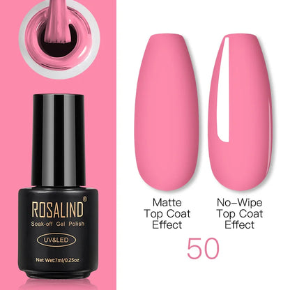 ROSALIND Gel Nail Polish Lamp All For Nails Art Manicure With Matt Base Top Coat Semi Permanant Gellak Nail Gel Polish Varnishes 50