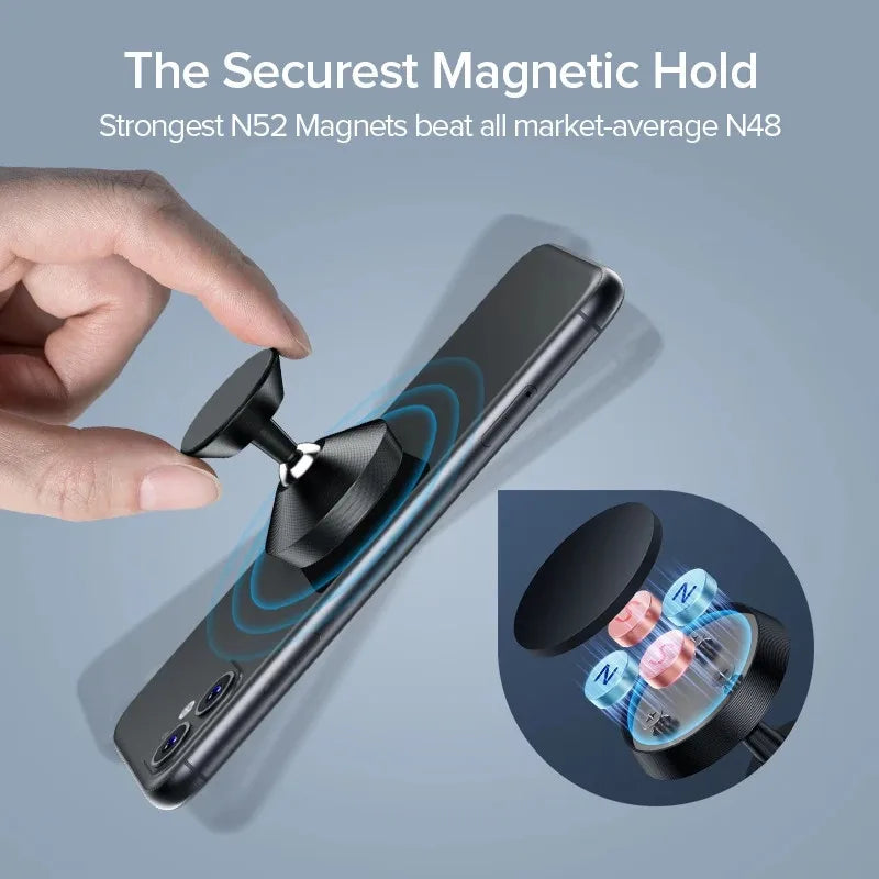 Magnetic Car Phone Holder Mobile Cell Phone Holder Stand Magnet Mount Bracket In Car For iPhone 13 12 Samsung Redmi Xiaomi