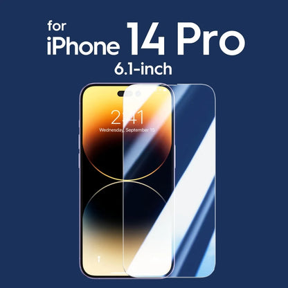 2/4PCS Screen Protector for iPhone 15Pro Max 15Pro 9H HD Clear Tempered Glass Film for iPhone 15 14 13 12 Bubble Free iPhone 14 Pro