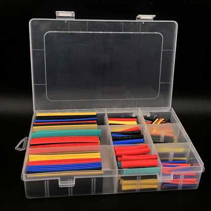 127-750pcs Heat-shrink Tubing Thermoresistant Tube Heat Shrink Wrapping Kit Electrical Connection Wire Cable Insulation Sleeving 328Pcs in Box