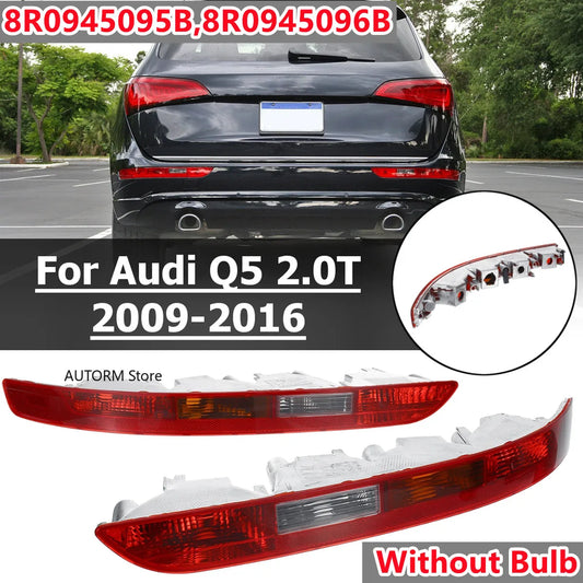 Car Taillight Rear Bumper Tail Light Cover Without Bulbs For Audi Q5 2.0T 2009 2010 2012 2013 2014 2015 2016 8R0945096 8R0945095 Pair