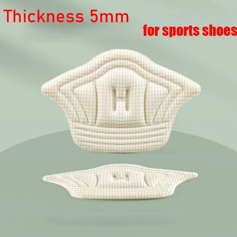 2pcs Shoe Heel Insoles Foot Heel Pad Sports Shoes Adjustable Antiwear Feet Inserts Insoles Heel Protector Sticker Insole Brioche B- Beige As picture