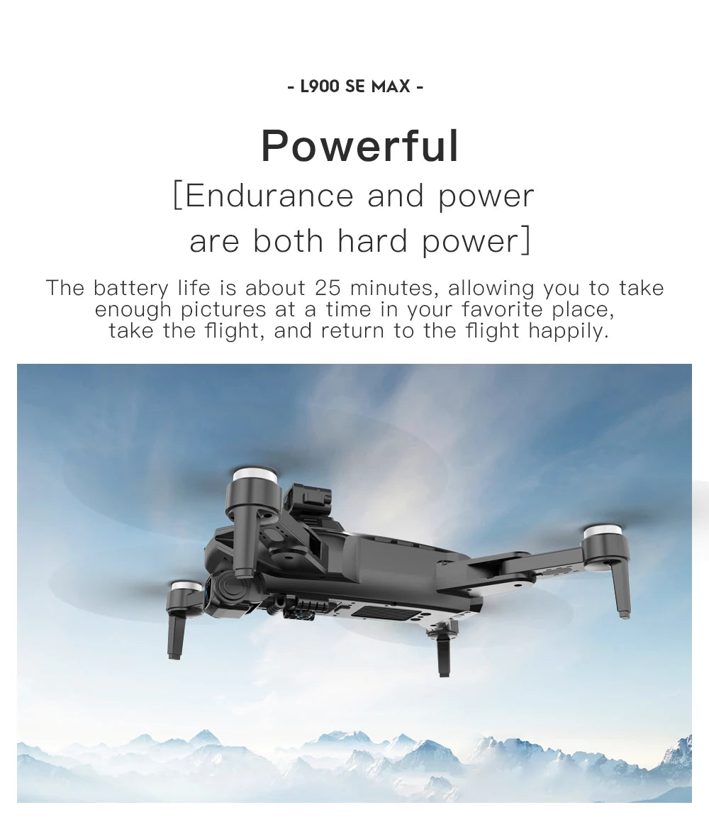 L900 Pro SE MAX GPS Drone 4K Professional Dual HD Camera 5G FPV 360° Obstacle Avoidance Brushless Motor Rc Quadcopter Dron Toys