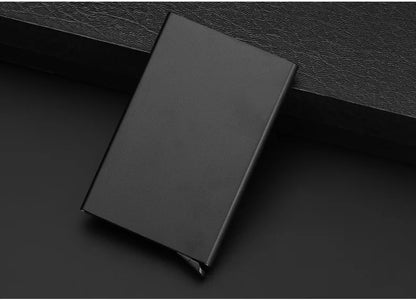 Anti-theft ID Credit Card Holder Minimalist Porte Carte Thin Aluminium Metal Wallets Pocket Case Bank Women Men Credit Card Box