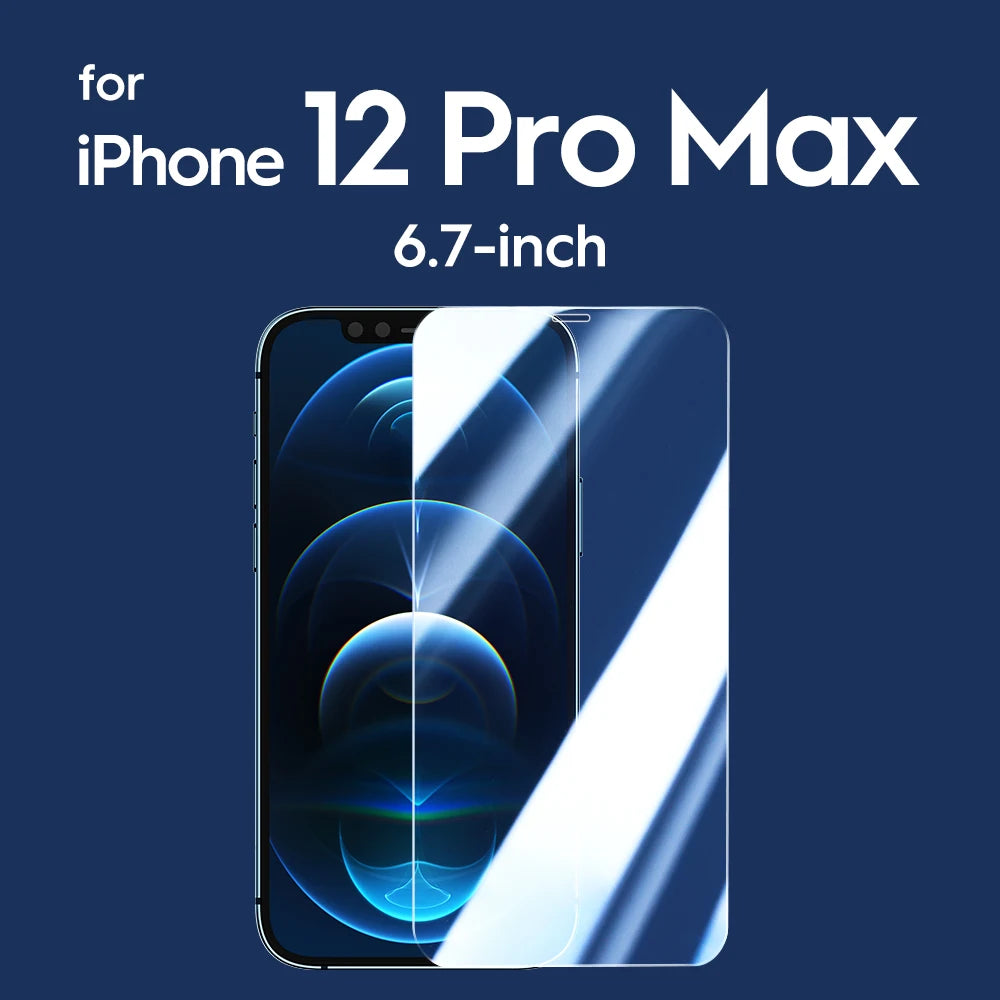 2/4PCS Screen Protector for iPhone 15Pro Max 15Pro 9H HD Clear Tempered Glass Film for iPhone 15 14 13 12 Bubble Free iPhone 12 ProMax