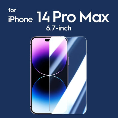 Screen Protector for iPhone 15 Pro Max 15 15 Plus Tempered Glass 14 11 12 13 Mini X XS XR Non-full Cover Front Film for iPhone 14 ProMax