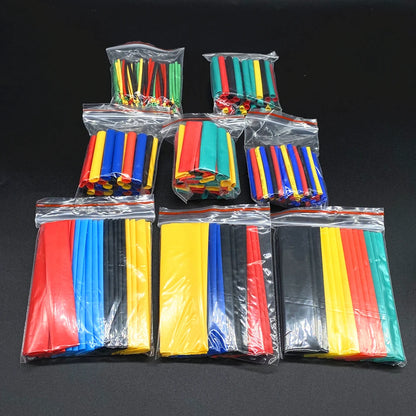 127-750pcs Heat-shrink Tubing Thermoresistant Tube Heat Shrink Wrapping Kit Electrical Connection Wire Cable Insulation Sleeving 328Pcs no Box