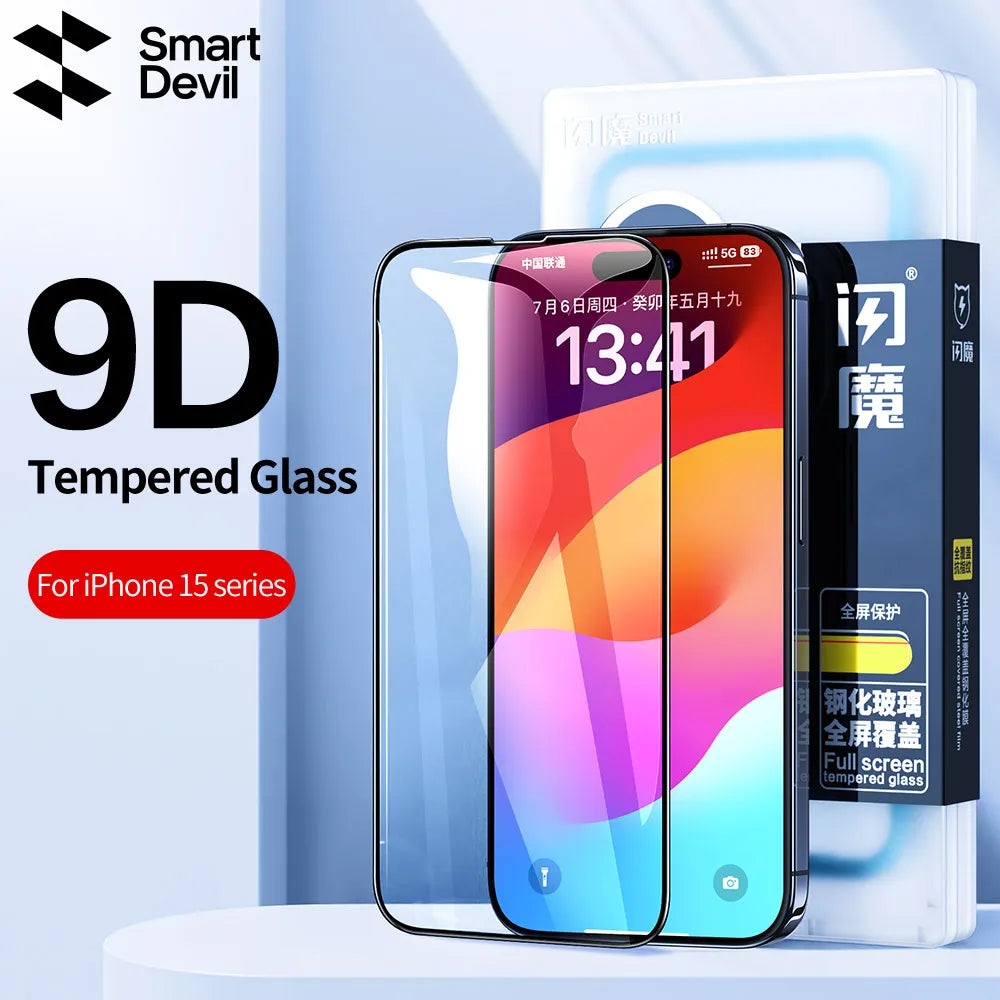 Full Cover Tempered Glass for iPhone 15 Pro Max 15 Pro Screen Protector for iPhone 15 15 Plus HD Anti-blue Light