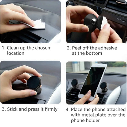 Magnetic Car Phone Holder Mobile Cell Phone Holder Stand Magnet Mount Bracket In Car For iPhone 13 12 Samsung Redmi Xiaomi