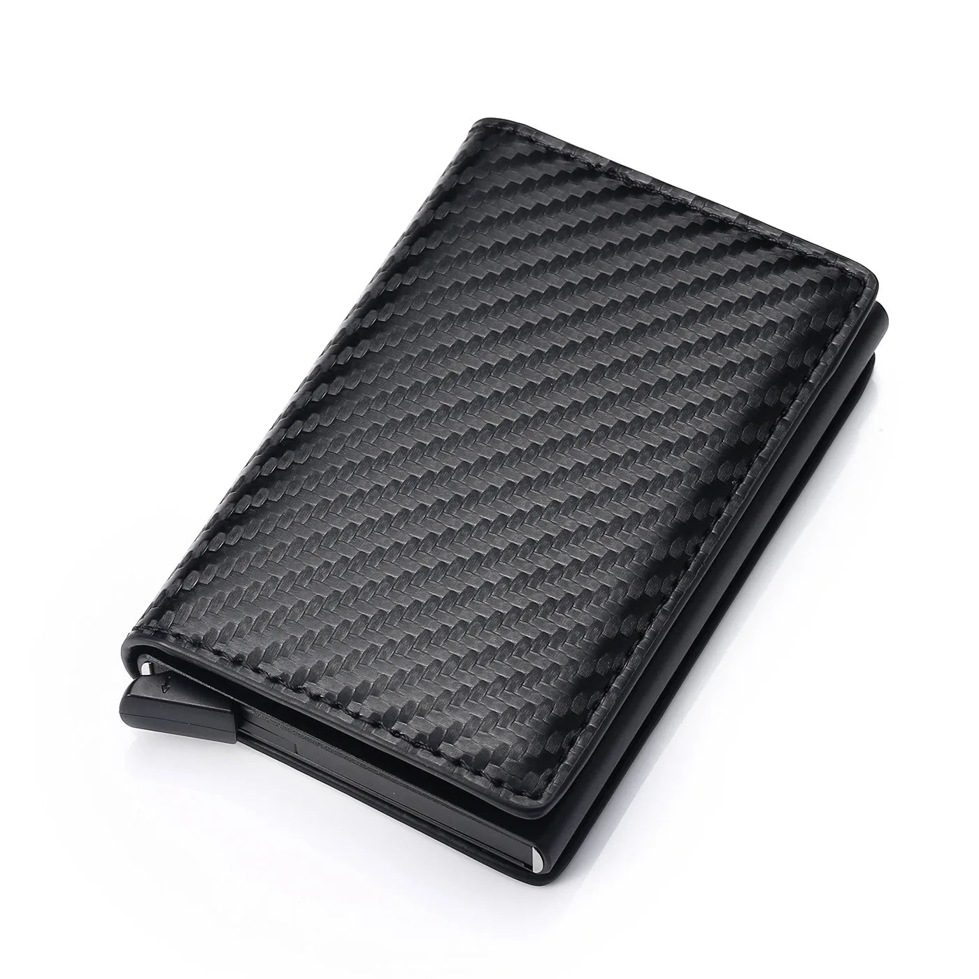 ID Credit Bank Card Holder Wallet Luxury Brand Men Anti Rfid Blocking Protected Magic Leather Slim Mini Small Money Wallets Case Standard Vers Carbon