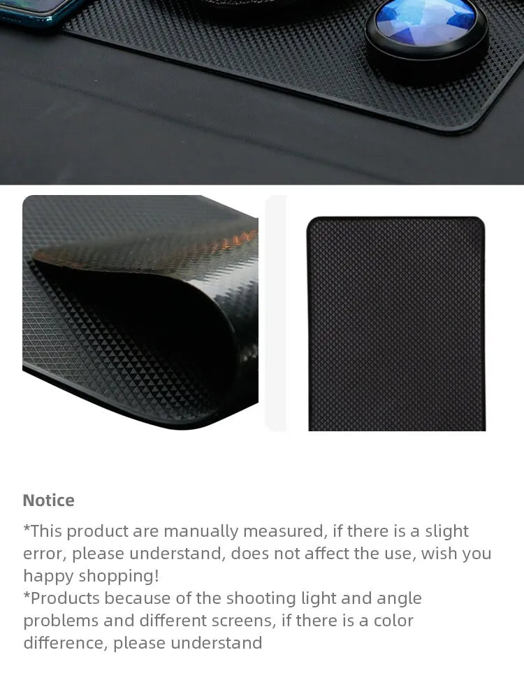 Car Non Slip Mat Sticky Anti Slip PVC Pads Heat Resistant Car Dashboard Phone Sunglasses Holder Car Styling Lnterior