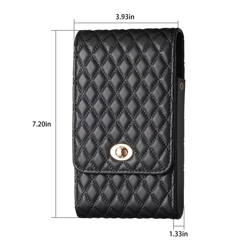 Wallet Small Fragrant Wind Bag With Shoulder Rope Case For iPhone Xiaomi Redmi Huawei OPPO VIVO Moto Google Nokia Realme Infinix