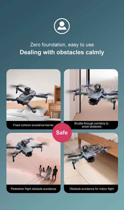 RG101 Pro GPS Drone 4K With 2-axis Gimbal HD Dual Camera 5G WIFI 360° Obstacle Avoidance Brushless Foldable Quadcopter Dron