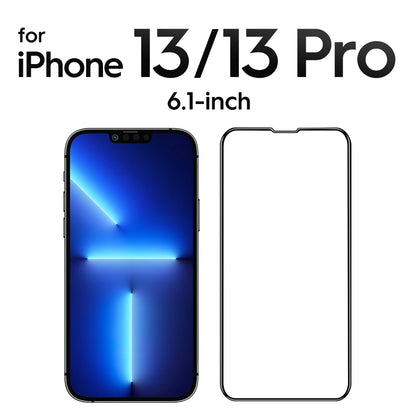 iPhone 15 14 Full Cover Tempered Glass for iPhone 15 Pro Max 14 Pro 13 12 mini 11 XR HD Screen Protector iPhone 13 13Pro