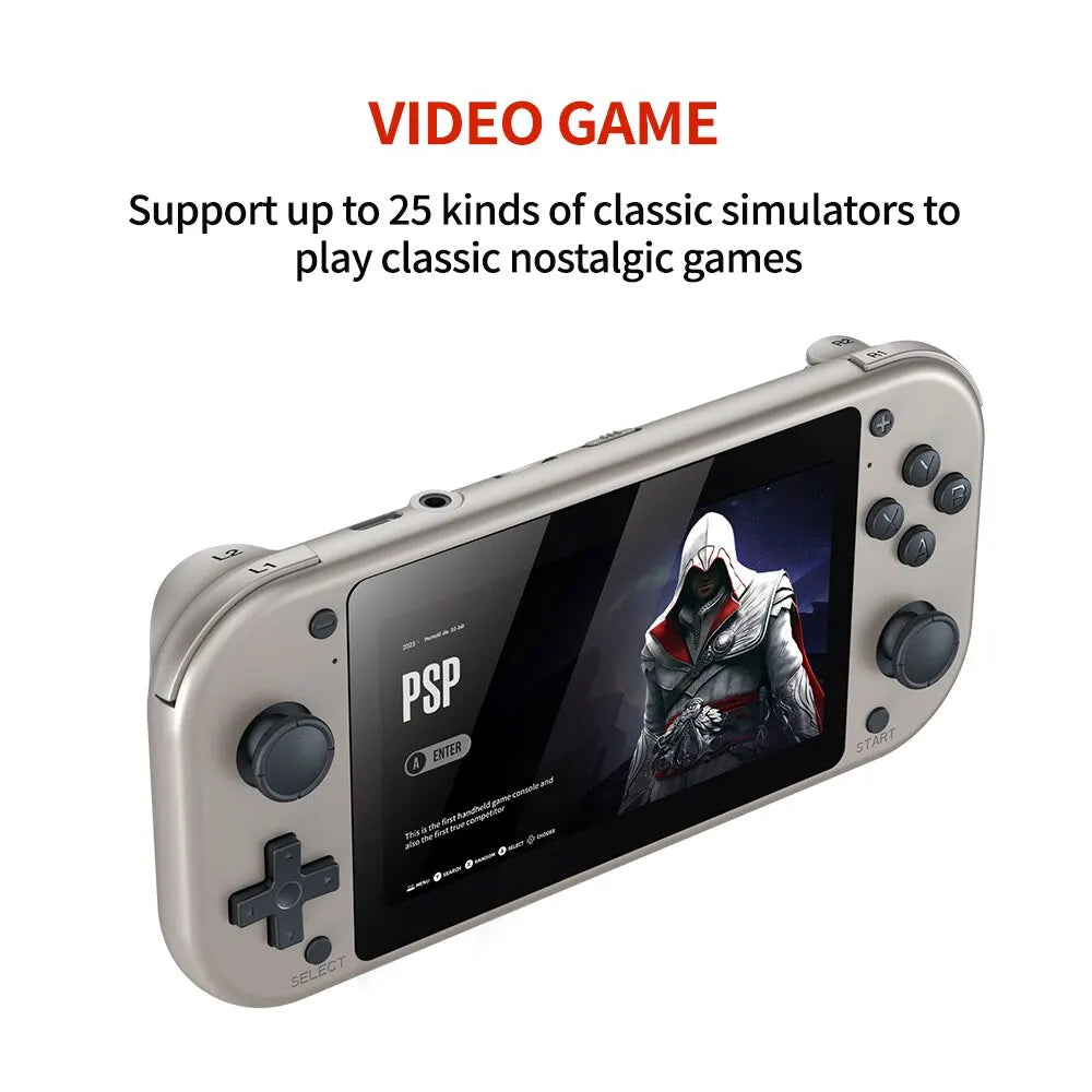 BOYHOM M17 Retro Handheld Video Game Console Open Source Linux System 4.3 Inch IPS Screen Portable Pocket Video Player for PSP