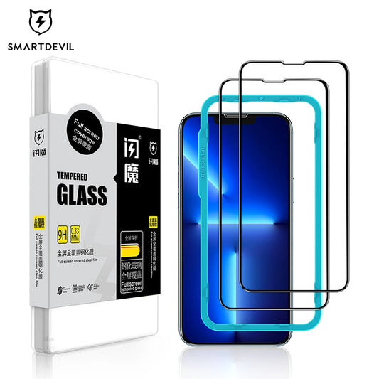 Screen Protector For iPhone 11 13 Pro Max 9H Tempered Glass Film for 12/12 mini/12 Pro Max XR Xs Max Clear Full Cover