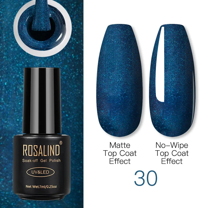 ROSALIND Gel Nail Polish Lamp All For Nails Art Manicure With Matt Base Top Coat Semi Permanant Gellak Nail Gel Polish Varnishes 30