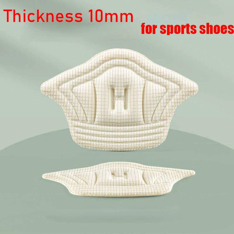 2pcs Shoe Heel Insoles Foot Heel Pad Sports Shoes Adjustable Antiwear Feet Inserts Insoles Heel Protector Sticker Insole Brioche B- Beige 1 As picture